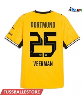 Günstige Borussia Dortmund Joey Veerman #25 Heimtrikot 2026-27 Kurzarm